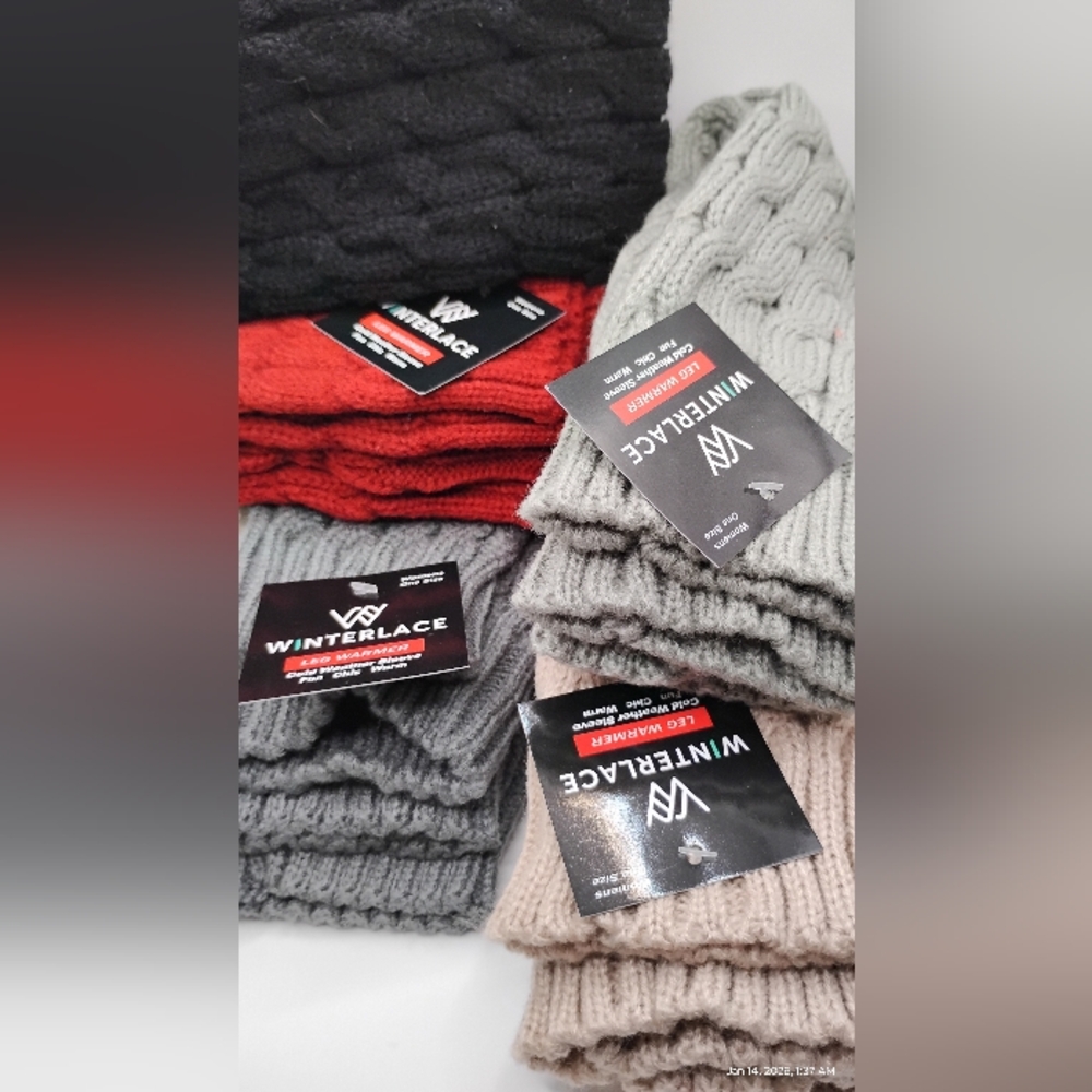 6 Piece Winterlace Knit Leg Warmers